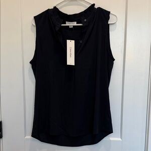 NWT Calvin Klein Women's Elegant Black Blouse